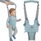 Baby Walking Helper Harness - Help Toddlers Learn to Walk Stand Up with Adjustable Handheld Walker - Learning Assistance Safety Belt Harness Support for Babies 6 to 24 Months (Gray)