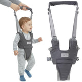 Baby Walking Helper Harness - Help Toddlers Learn to Walk Stand Up with Adjustable Handheld Walker - Learning Assistance Safety Belt Harness Support for Babies 6 to 24 Months (Gray)