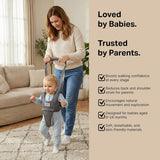 Baby Walking Helper Harness - Help Toddlers Learn to Walk Stand Up with Adjustable Handheld Walker - Learning Assistance Safety Belt Harness Support for Babies 6 to 24 Months (Gray)